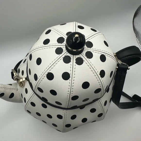 Kate Spade Tea Party Polka Dot Teapot Crossbody Bag - Picture 4 of 7